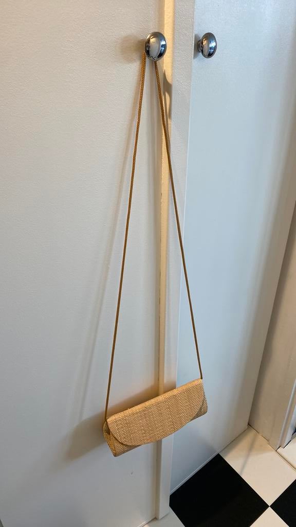 Rieten tasje met klikslyiting, Ophalen of Verzenden, Zo goed als nieuw