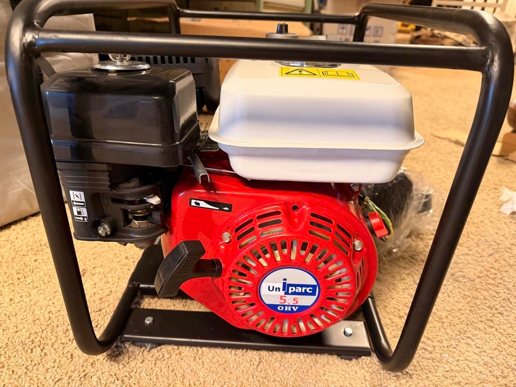 Nieuw. Benzine waterpomp Uniparc 5.5 OHV - ZB50 Engine pump, Tuin en Terras, Waterpompen, Ophalen, Nieuw, Overige typen