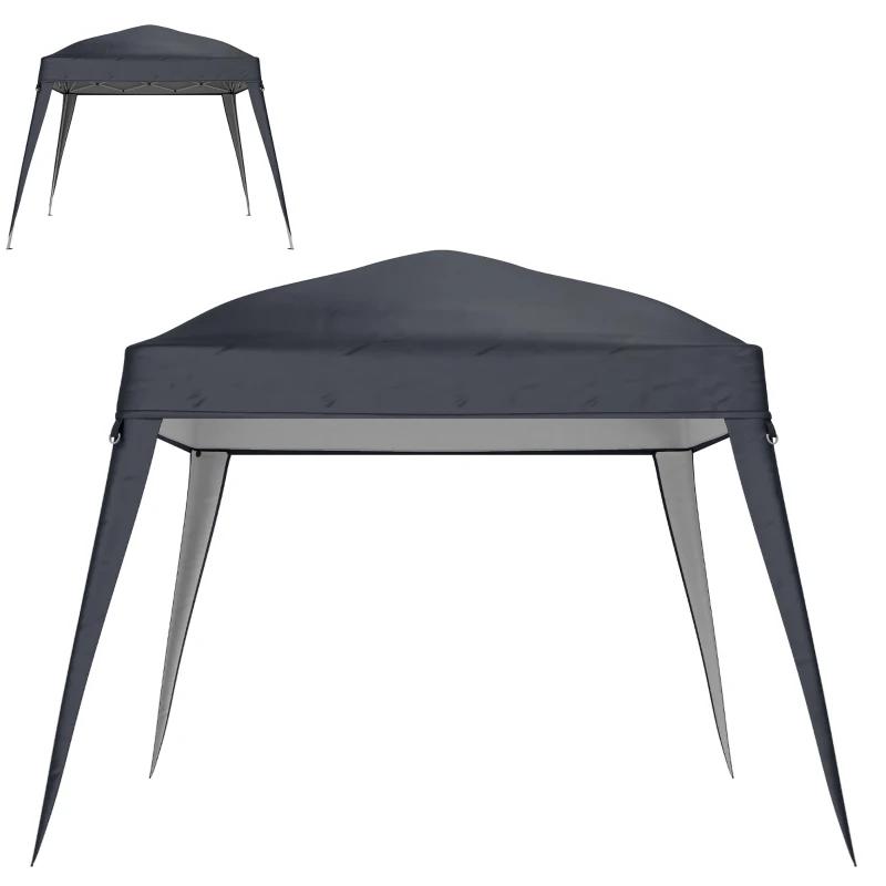 Outsunny Paviljoen Vervangingsdak 3x3m Donkergrijs, Tuin en Terras, Ophalen, Minder dan 4 meter, Nieuw, Paviljoen