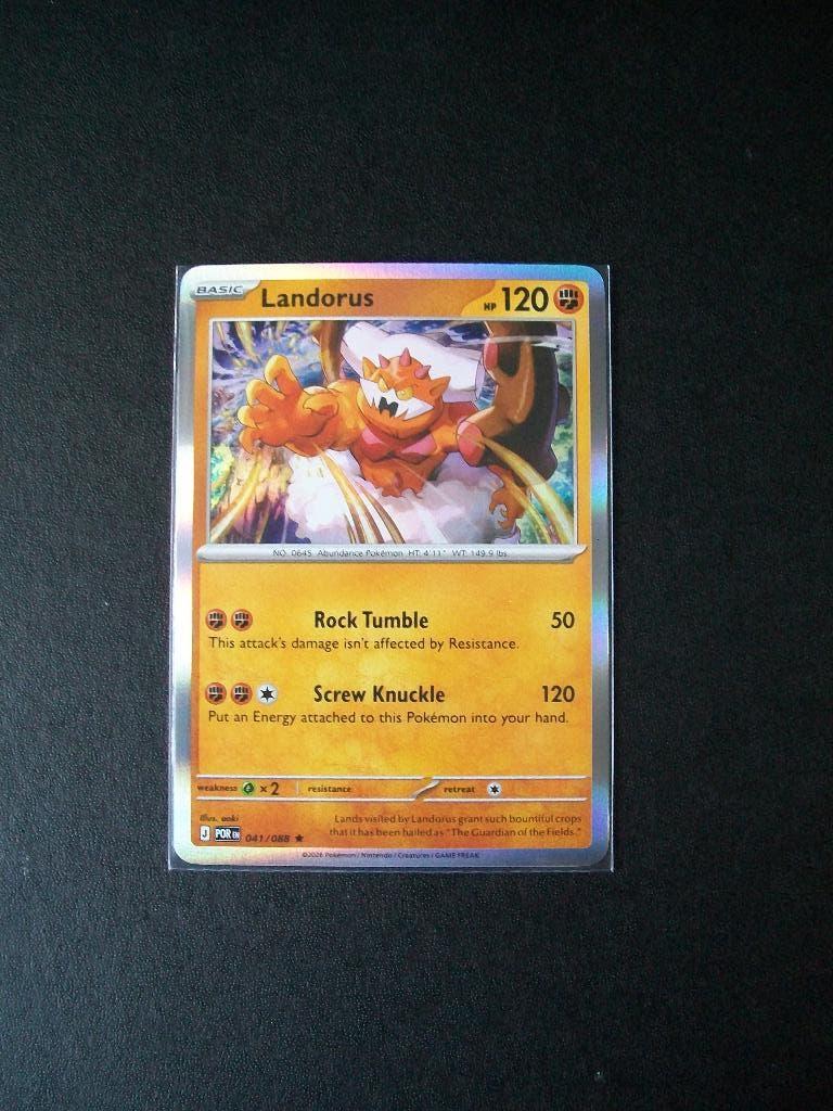 9703. Nieuwe Pokemon Kaart Holo Rare LANDORUS HP 120 041/088, Verzenden, Nieuw, Losse kaart, Foil