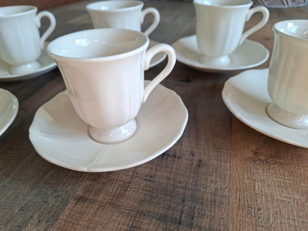 Nieuwe Wedgwood koffiekopjes - Queens shape (6 stuks), Nieuw, Ophalen of Verzenden, Wedgwood, Kop(pen) en/of Schotel(s)