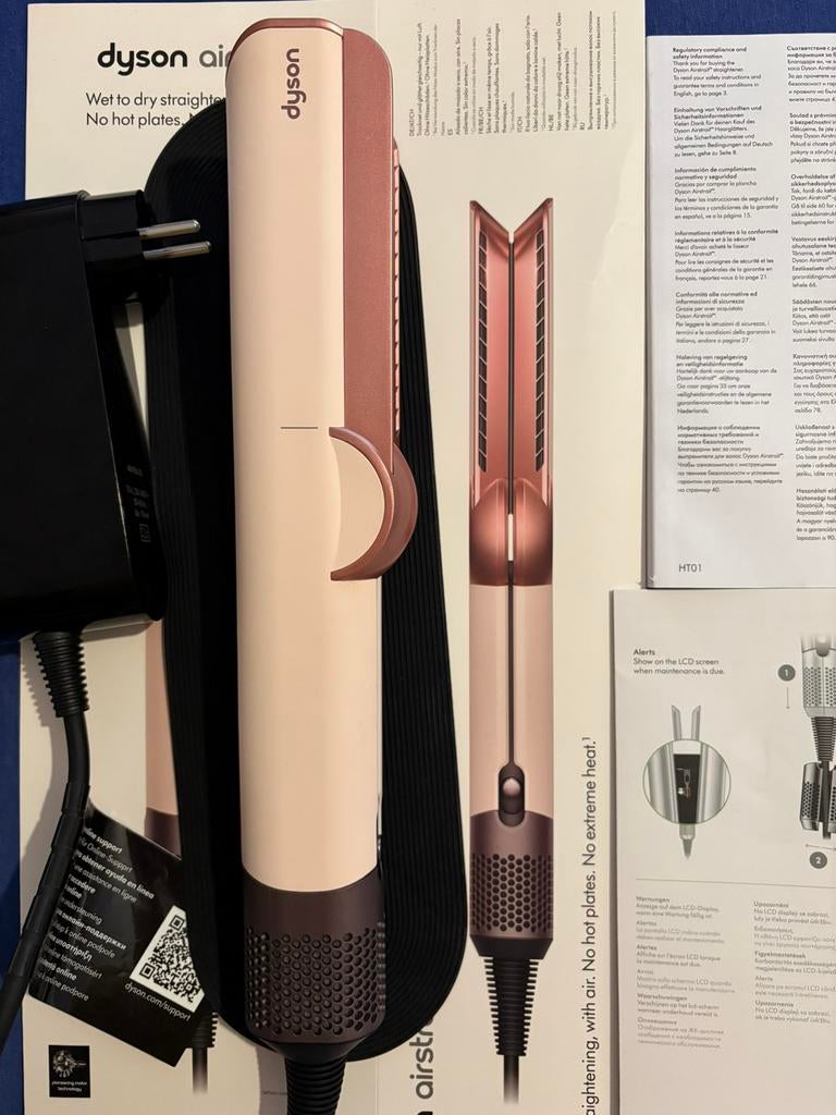 Roze dyson airstrait, Ophalen of Verzenden, Zo goed als nieuw, Föhn of Haardroger