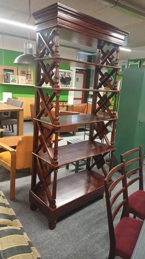 Antieke stijlvolle Engelse boekenkast, Antiek en Kunst, Ophalen
