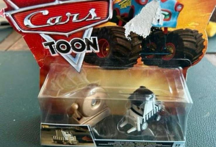 DISNEP PIXARe CARS TOON SCHEIDSRECHTER PITTY MET BEL, Ophalen of Verzenden, Nieuw