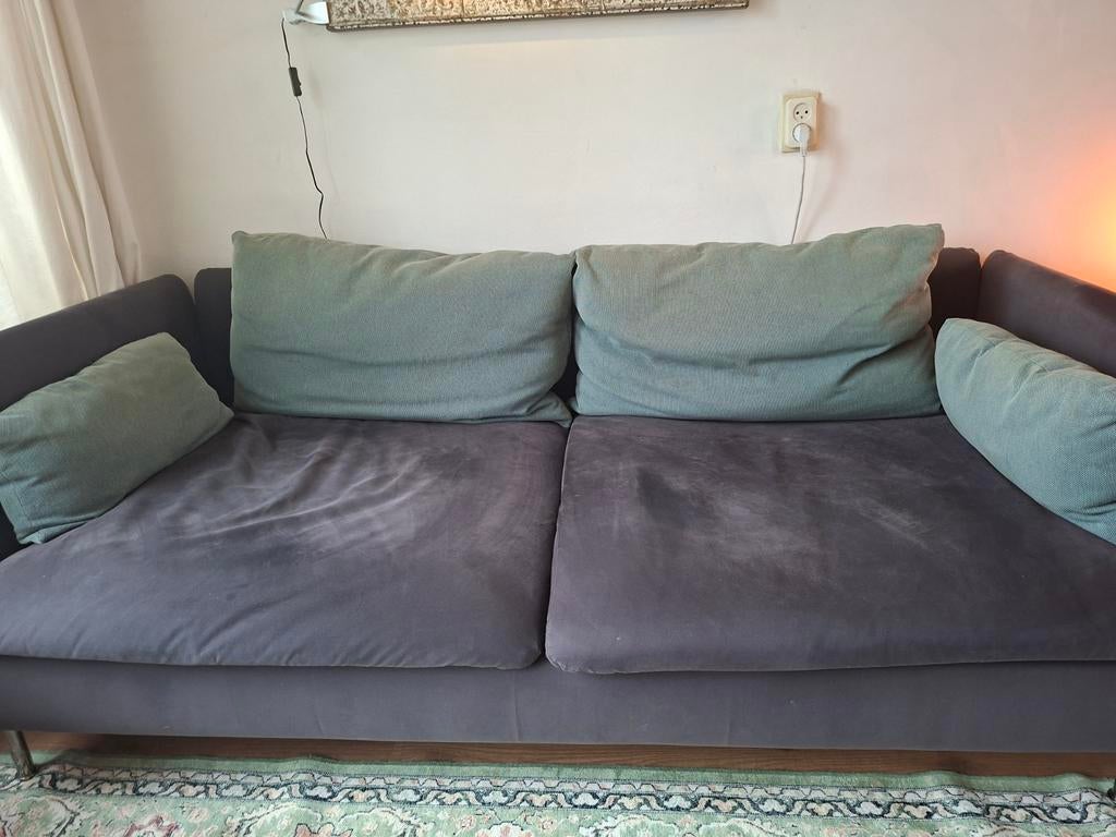 Ikea Söderhamn grijs/groene bank, Ophalen, Gebruikt, 150 tot 200 cm, Driepersoons