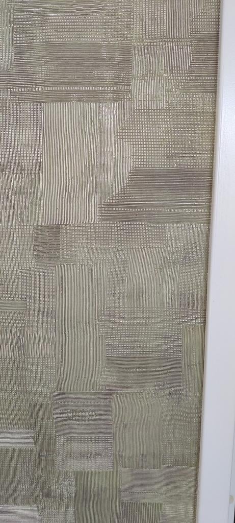 Modern Behang met Patroon Limonta - Groen/goudtinten, Ophalen of Verzenden, Minder dan 10 m², Groen, Modern, Gestructureerd