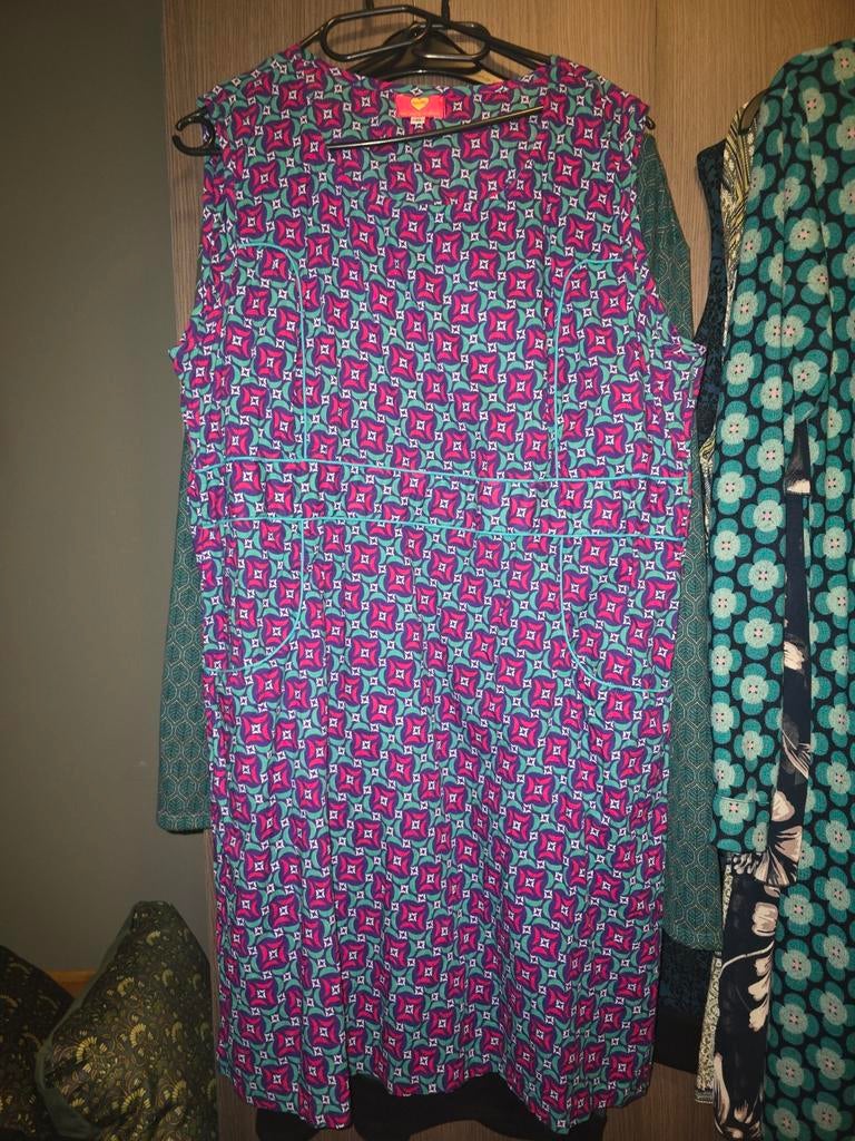 Tantilly ocean dress 5xl, Zwart, Maat 46/48 (XL) of groter, Ophalen of Verzenden, Zo goed als nieuw