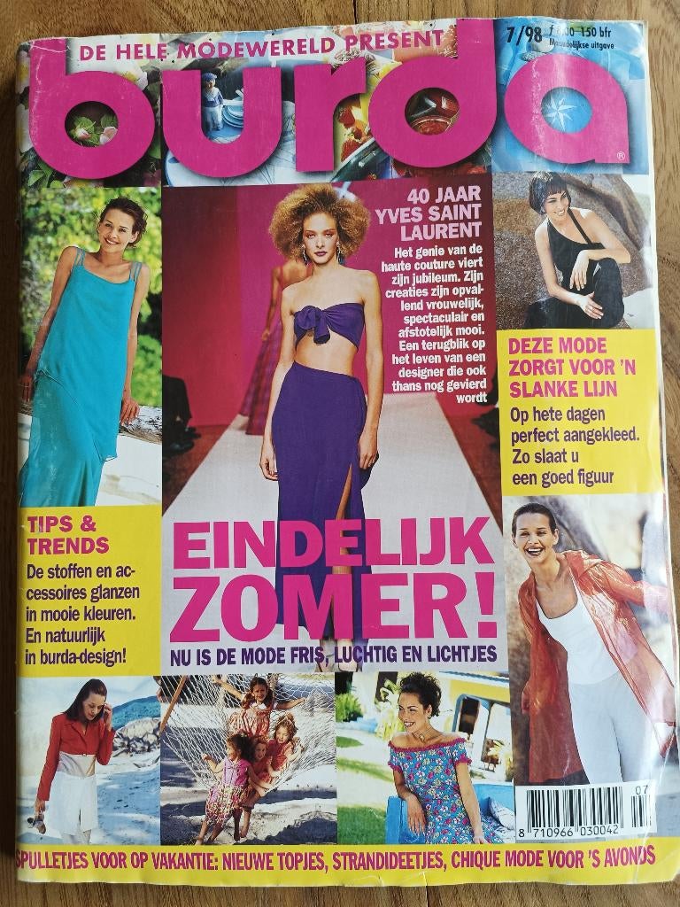 Burda juli 1998, Ophalen of Verzenden, Zo goed als nieuw, Vrouw, Burda