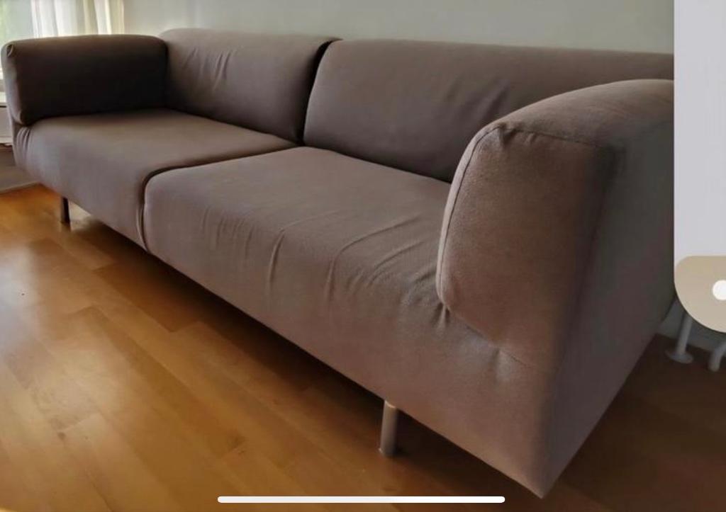 Cassina MET bank Pierro Lissoni Italiaans Design Zandkleur, Ophalen, Gebruikt, Italiaans Klassiek Tijdloos Loungen Modern, Driepersoons