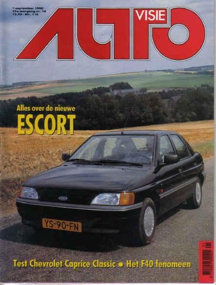 Autovisie 18 1990 : Puma - Ferrari F40 - Ford Escort Orion, Boeken, Ophalen of Verzenden, Gelezen, Algemeen