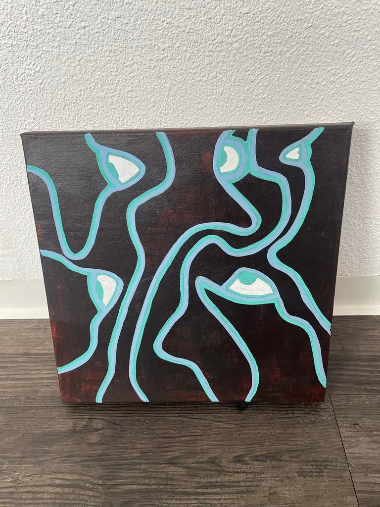 Schilderij abstract kunst, Ophalen