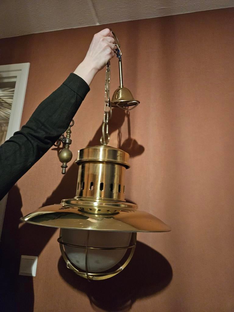 Messing Hanglamp (2x) - Maritieme Stijl, Ophalen