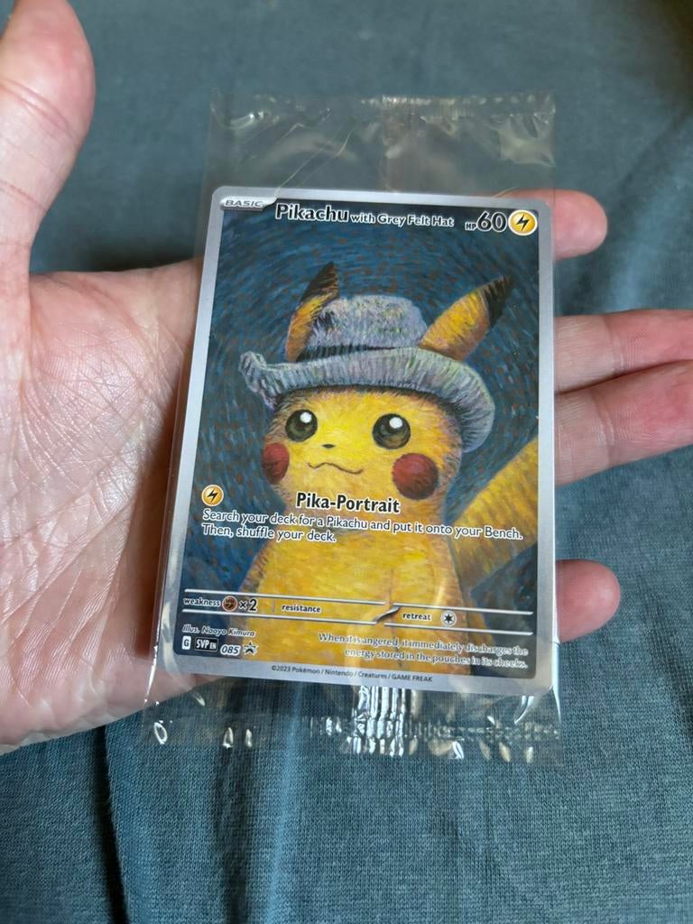 Pikachu van gogh pokemon kaart geseald, Ophalen, Zo goed als nieuw