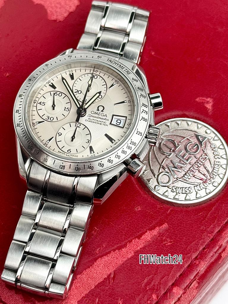 Omega Speedmaster 40 3211.30. Met doos !, Staal, Gebruikt, Polshorloge, Ophalen of Verzenden