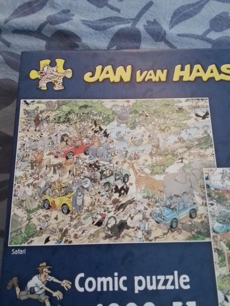 2 x 2 Jan van Haasteren puzzels van 1000 stukjes aangeboden., Hobby en Vrije tijd, Denksport en Puzzels, Ophalen, 500 t/m 1500 stukjes