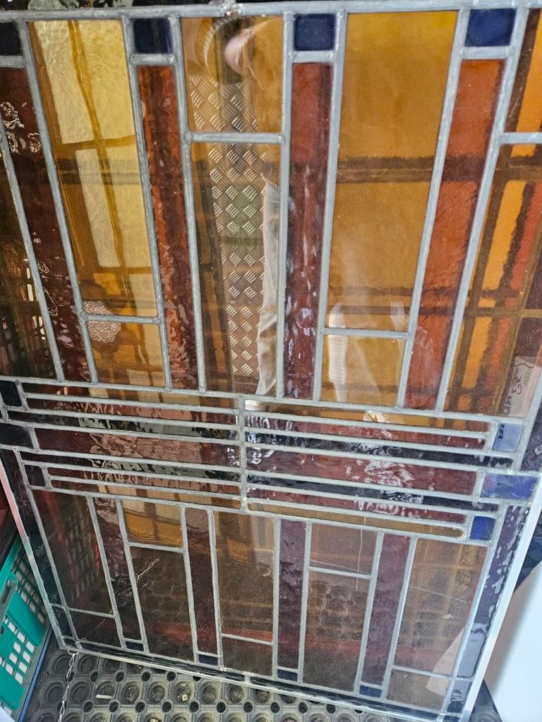 Glas in lood paneel, Ophalen