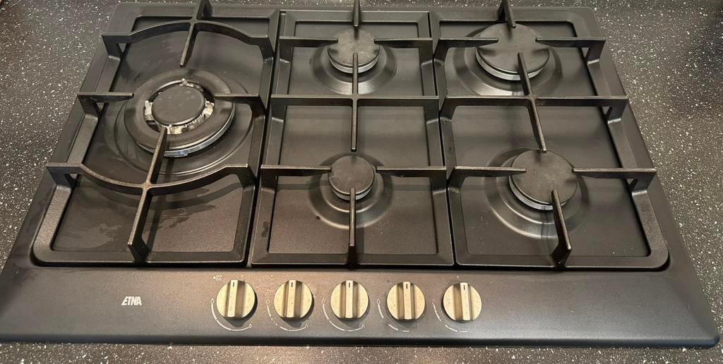 Etna gasstel 5 pits 75x51 incl aansluiting kabel, Ophalen, Zo goed als nieuw, Gas, Vrijstaand