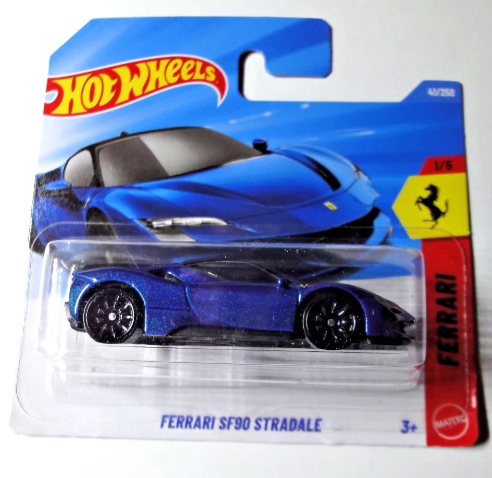 3x Hotwheels Ferrari, F40, 365, SF90, Ophalen of Verzenden, Nieuw, Auto