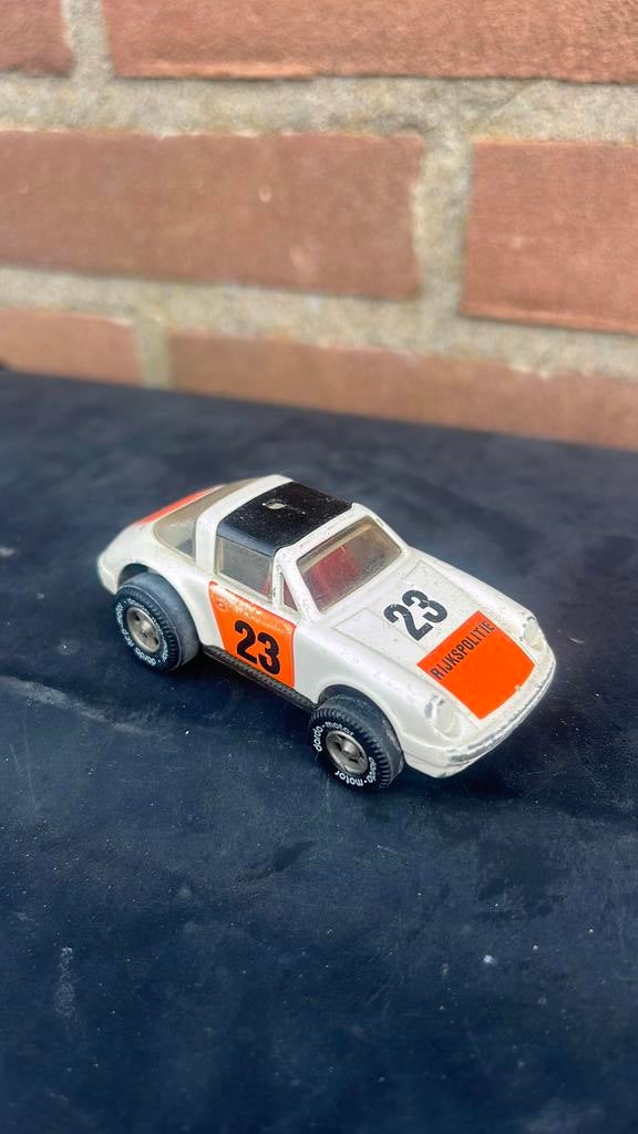 Vintage Darda Porsche Rijkspolitie 911 targa auto, Ophalen of Verzenden