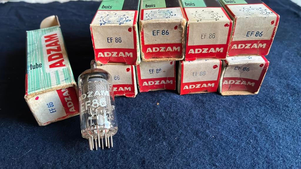 Adzam/ Philips EF86 meshplate NOS/ NIB 9 stuks, Audio, Tv en Foto, Buizenversterkers, Ophalen of Verzenden, Buis of Buizen