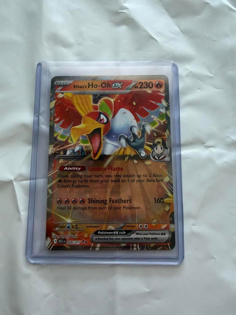 Pokemonkaarten Ethan’s Ho-Oh Ex 026/217, Ophalen of Verzenden, Nieuw, Losse kaart, Foil