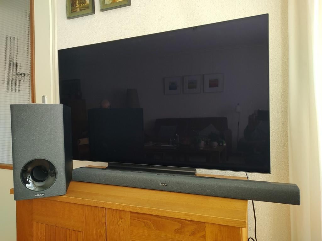Denon DHT-S416 Soundbar met draadloze subwoofer, Ophalen, Bluetooth, Zo goed als nieuw