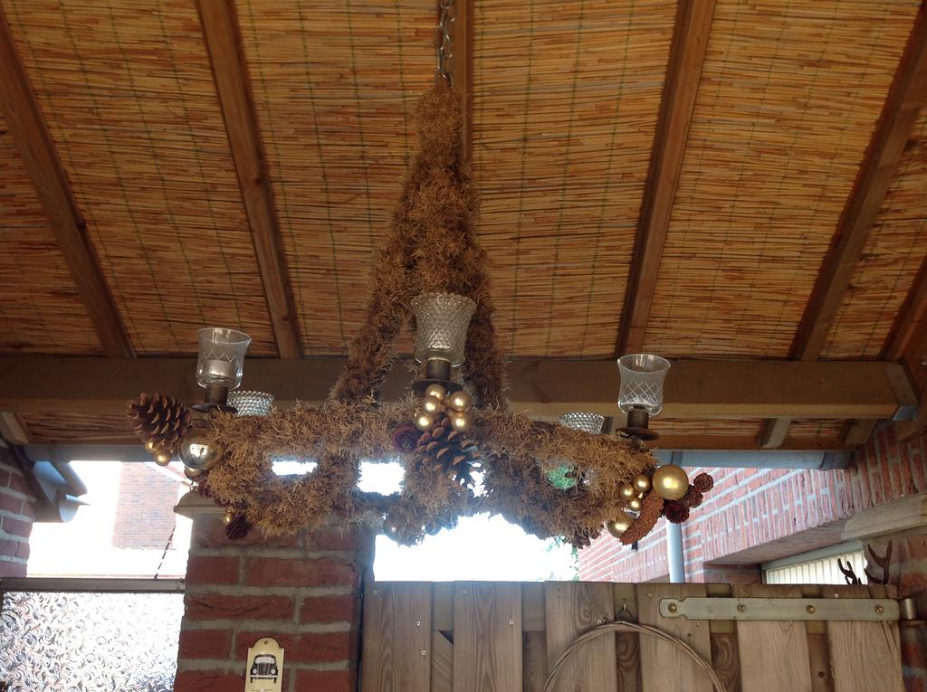 Lamp met theelichtjes, Ophalen of Verzenden, Zo goed als nieuw