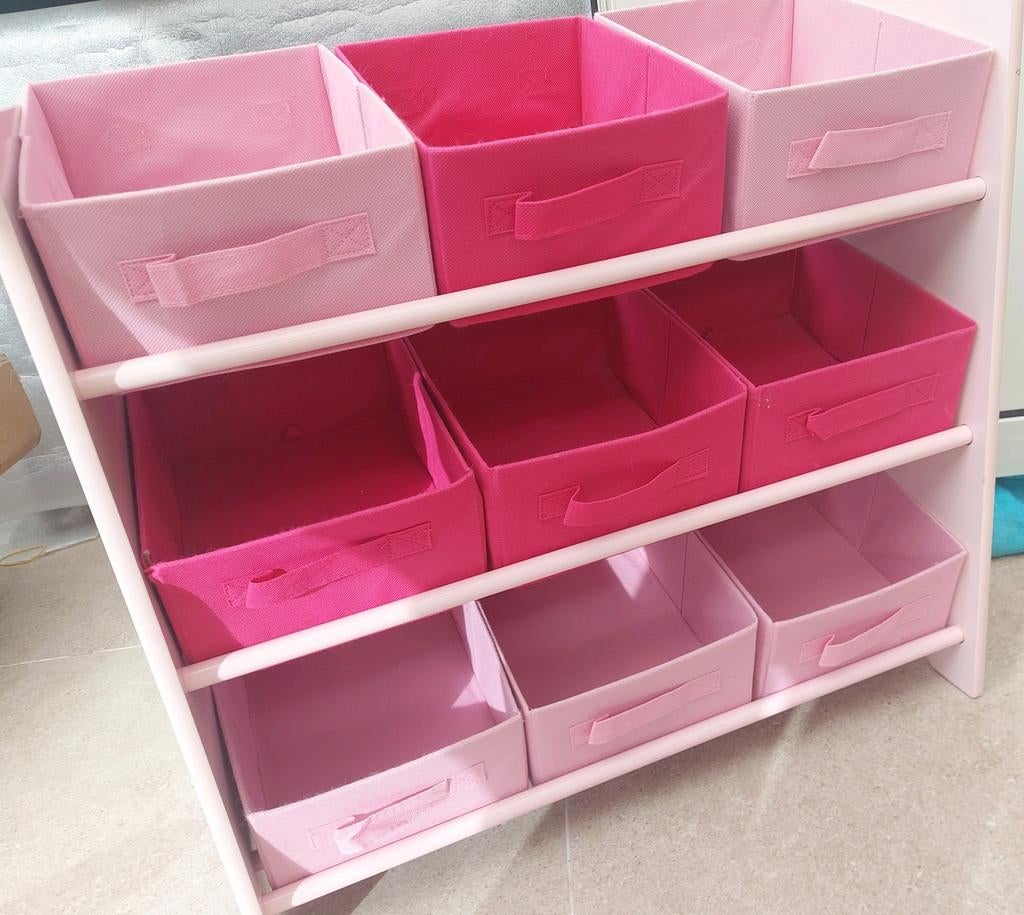 Roze Opbergrek voor Kinderen - Eenhoorn Design - 65x60x30cm, Kinderen en Baby's, Kinderkamer | Commodes en Kasten, Minder dan 90 cm