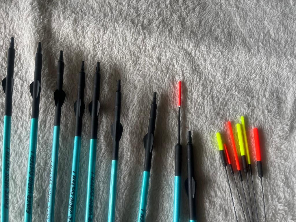 adv 205 / NIEUW set 7 matchdobbers EXNER, Ophalen of Verzenden, Nieuw, Dobber of Lood