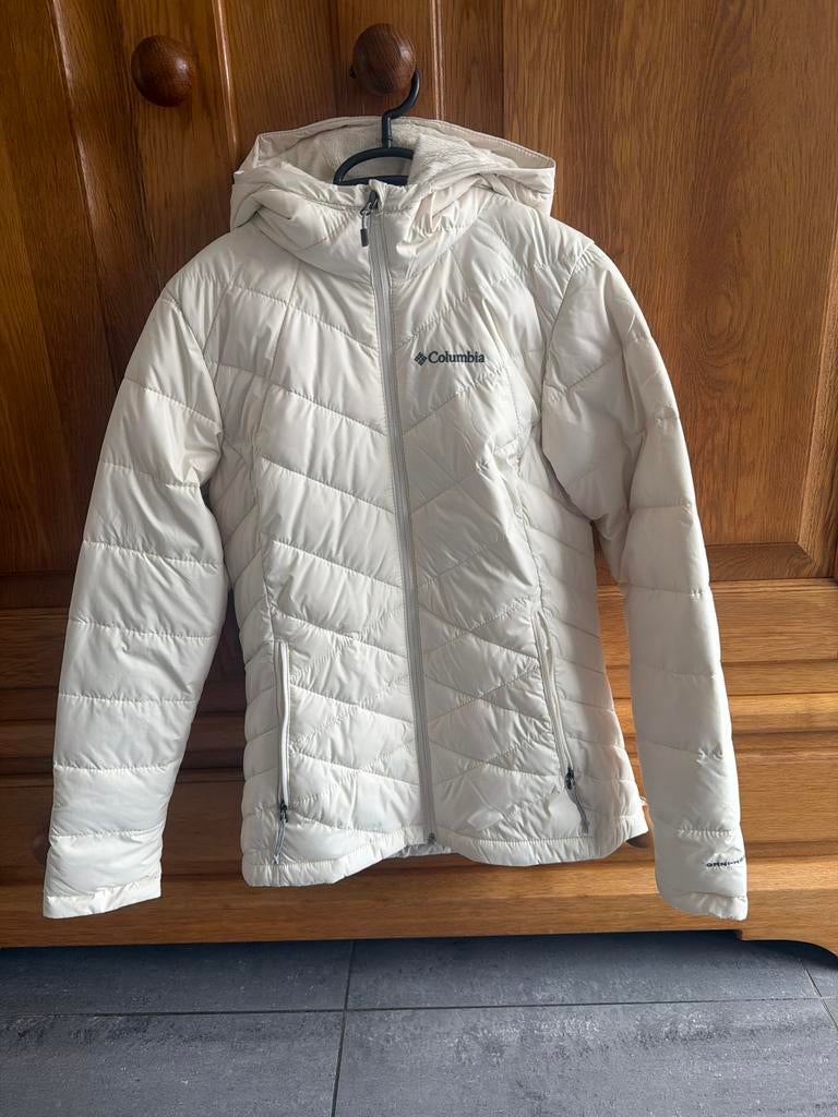 Columbia jas maat S beige/wit, Ophalen of Verzenden, Zo goed als nieuw, Maat 36 (S), Overige kleuren