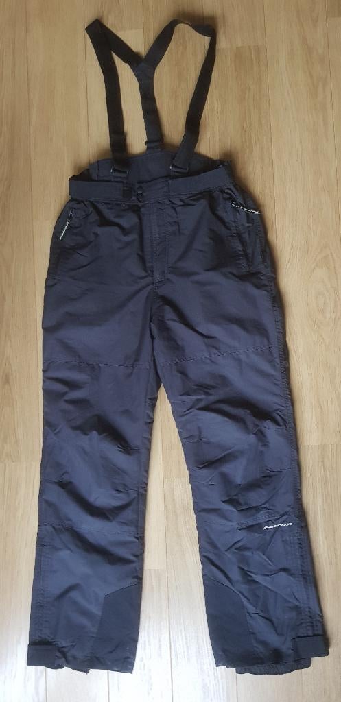 Zwarte skibroek met bretels van het merk Falcon maat XXL, Kleding | Heren, Wintersportkleding, Broek, Overige maten, Ophalen of Verzenden
