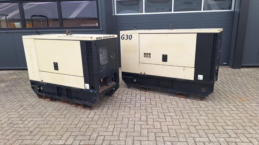 Doosan generatorset G20 (2017) en G30(2015)ex rental, Ophalen, Dieselolie