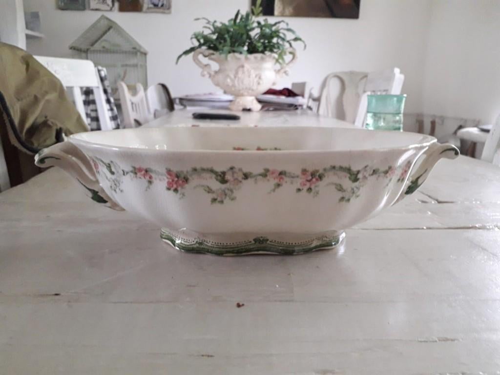 Ovalen schaal Royal Semi Porcelain, Gebruikt, Ophalen of Verzenden, Schaal of Schalen, Overige stijlen