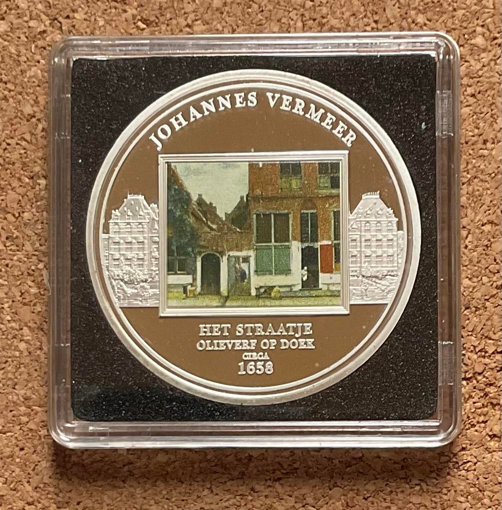 Penning Rijksmuseum - Johannes Vermeer - Het Straatje., Ophalen of Verzenden, Overige materialen, Nederland
