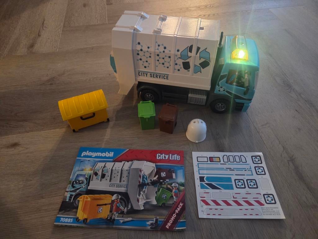 Playmobil Citylife vuilniswagen, Ophalen, Zo goed als nieuw