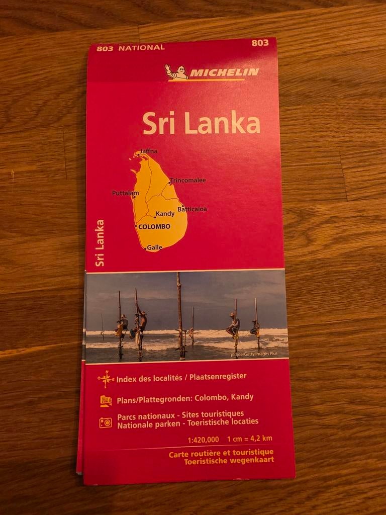 Michelin Kaart Sri Lanka - Toeristische wegenkaart, Boeken, Atlassen en Landkaarten, Ophalen, 2000 tot heden, Frankrijk, Landkaart