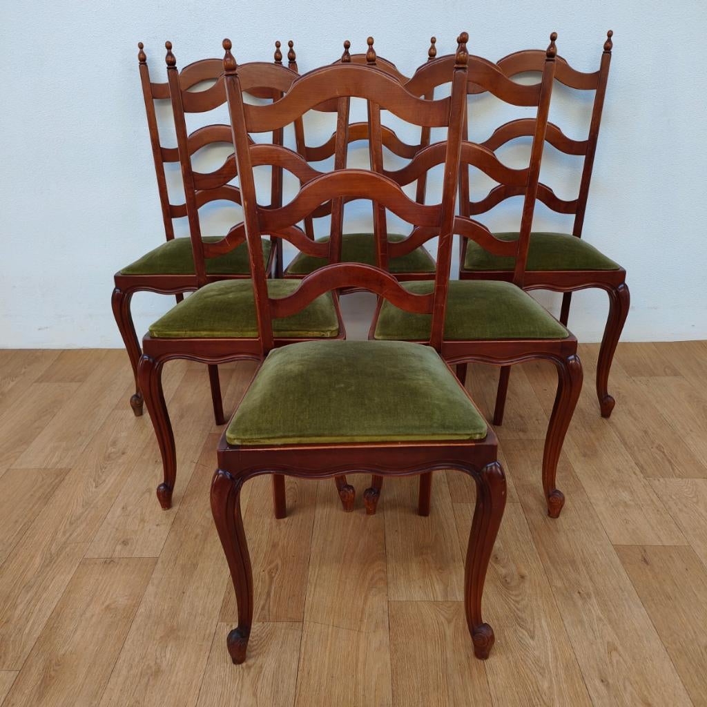 Vintage landelijke eettafelstoelen stoelen eetkamerstoelen 6, Huis en Inrichting, Stoelen, Gebruikt, Vijf, Zes of meer stoelen