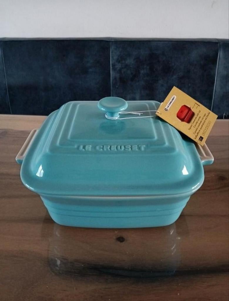 NIEUWE Le Creuset Vierkante Ovenschaal/ Casserole met Deksel, Ophalen of Verzenden, Nieuw, Overige materialen