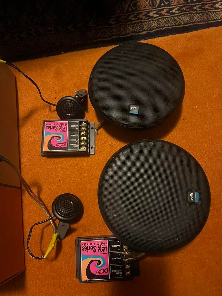 Polk speaker set voor in de auto, Ophalen of Verzenden, Zo goed als nieuw