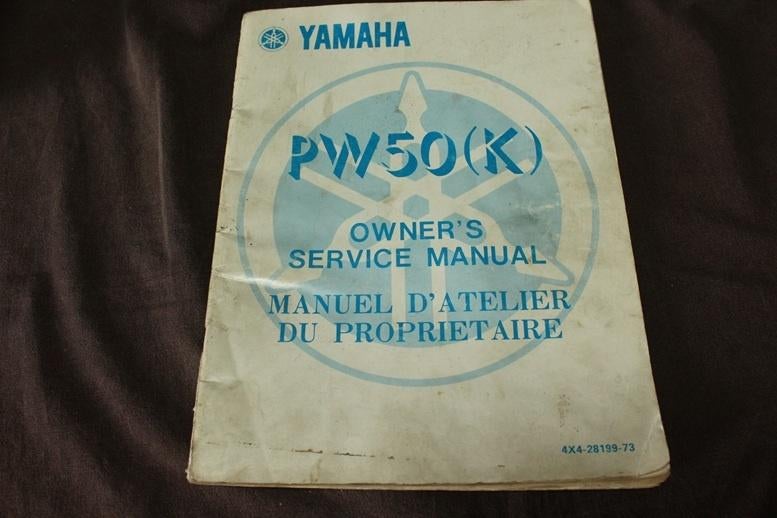 Yamaha PW50 K cross 1982 motorcycle owner's service manual, Ophalen of Verzenden, Yamaha