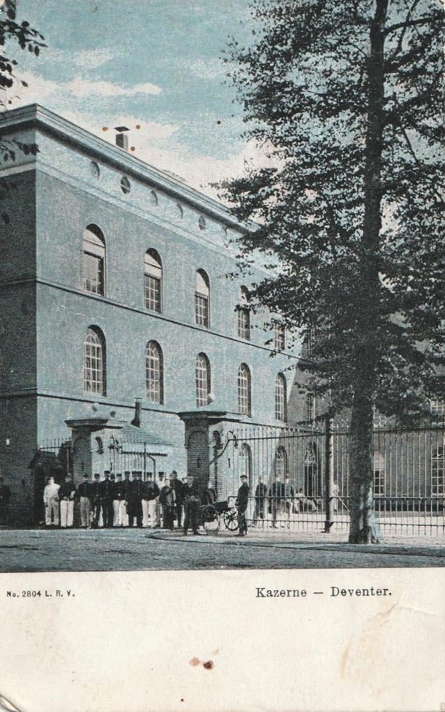 Deventer, Kazerne., Ophalen of Verzenden, Voor 1920, Gelopen, Overijssel