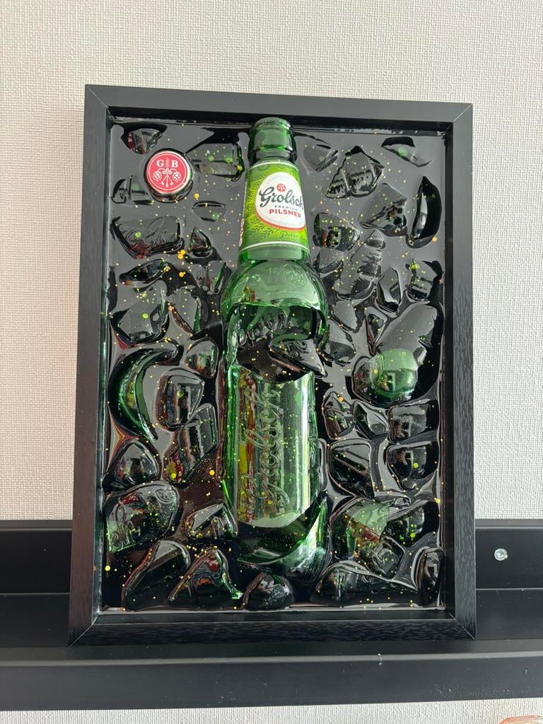 Grolsch epoxy schilderij, Antiek en Kunst, Ophalen of Verzenden