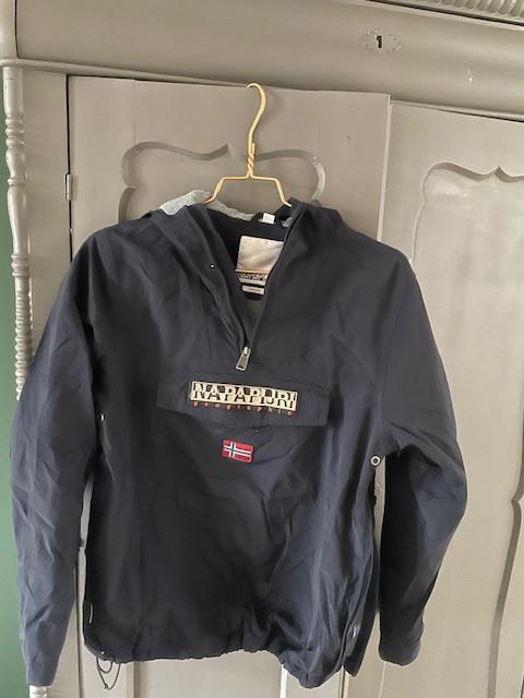 Mooi donkerblauw jack van Napapijri maat 14/62, Ophalen of Verzenden, Zo goed als nieuw, Maat 158