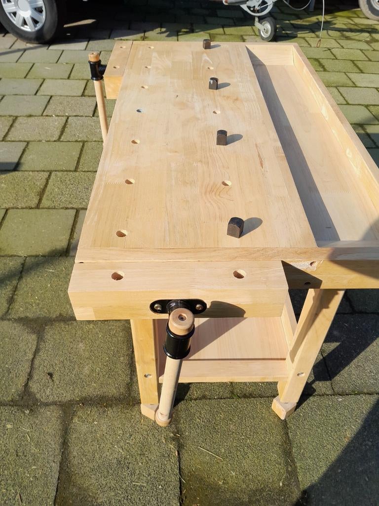 Kinder Timmermans Werkbank - Ideaal voor kleine klussers!, Doe-het-zelf en Verbouw, Werkbanken, Ophalen, Gebruikt, 70 tot 120 cm