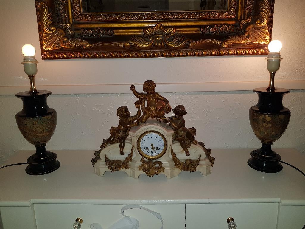 Set van 2 dezelfde klassieke lampenvoeten, Overige materialen, Klassiek, Ophalen of Verzenden, Zo goed als nieuw