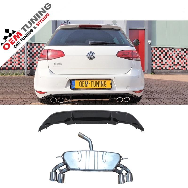 Diffuser + Uitlaat geschikt voor Golf 7 | 7R-LOOK | 12-17 |