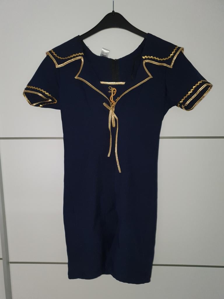 Carnavalsjurk matroos, Ophalen, Zo goed als nieuw, Maat 36 (S), Carnaval