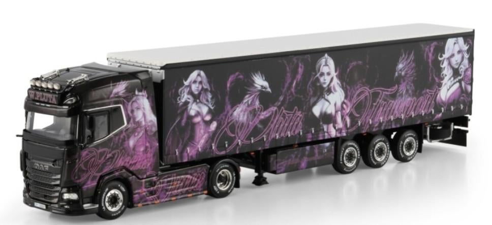 WSI DAF XG+ TRAILER - PLUTA, Hobby en Vrije tijd, Modelauto's | 1:50, Wsi, ., Nieuw, Ophalen of Verzenden
