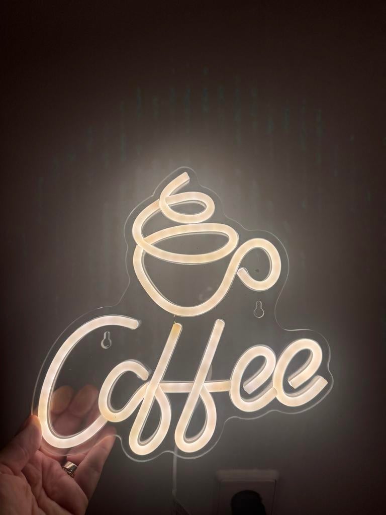 Neon coffee koffie lamp, Ophalen of Verzenden, Nieuw
