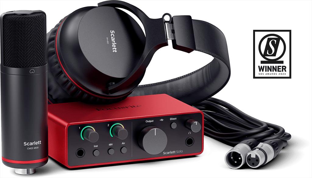 Focusrite Scarlett Solo Studio 4th gen studio bundel, Extern, ., Nieuw, Ophalen of Verzenden